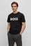 BOSS Erkek regular fit Kısa Kollu Düz Bisiklet Yaka Siyah T-Shirt 50495742-001