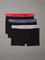 Calvin Klein Erkek Pamuklu Slim Fit Beli Elastik Bantlı 3lü Siyah-Kırmızı Boxer LV00NB4392-VQO