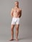 Calvin Klein Erkek Pamuklu Beli Lastikli Slim Fit 3lü Paket Beyaz Boxer LV00NB4394-100