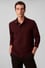 Calvin Klein Erkek Uzun Kol Regular Fit Düğme Kapama Bordo Polo Yaka T-Shirt LV04LD233G-GR9