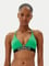 Calvin Klein Kadın Hızlı Kuruyan Rahat Kumaş Elastik CK Logo Bantlı Yeşil Bralet KW0KW02854-L1X