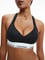 Calvin Klein Kadın Marka Logolu Askılı Spor Giyim Günlük Siyah Büstiyer 000QF1654E-001