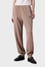 Calvin Klein Kadın Normal Kesim Geniş Paça Dokuma Kumaş Beli ve Paçası Lastikli Bej Eşofman Altı J20J224989-PFW