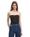 Calvin Klein Kadın Straplez Düz Model Dar Siyah Bluz J20J225310-BEH
