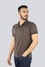 Ea7 Erkek Polo Yaka Kol Uçları Farklı Renkli Pamuklu Kısa Kollu Bej T-Shirt 7M000090 AF13862-U6139