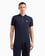 Ea7 Erkek Slim Fit Kısa Kollu EA7 Logolu Fermuarlı Lacivert Polo Yaka T-Shirt 8NPF13 PJRGZ-1562