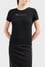 Ea7 Kadın Kısa Kollu Bisiklet Yaka EA7 Yazı Desenli Siyah T-Shirt 7W000274 AF12945-UC001