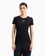 Ea7 Kadın Normal Kesim Esnek Pamuklu Kumaş Yuvarlak Yaka EA7 Logolu Kısa Kollu Siyah T-Shirt 7W000072 AF12115-UC001