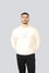 Emporıo Armani Erkek Yuvarlak Yaka Regular Fit Dokuma Kumaş Baskılı Uzun Kollu Krem Sweatshirt EM001052 AF10013-M1089