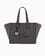Emporıo Armani Kadın Tamamı Monogram Logolu Ayarlanabilir ve Çıkarılabilir Omuz Askılı Orta Boy Jakarlı Kanvas Lacivert Omuz Çantası EW000370 AF12993-FB237