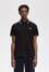 Fred Perry Erkek Çift Manşet ve Yaka Detaylı Kısa Kollu Geleneksel Üretim Siyah Polo Yaka T-Shirt M12-157