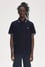 Fred Perry Erkek Çift Manşet ve Yaka Detaylı Kısa Kollu Geleneksel Üretim Lacivert T-Shirt M12-Y84