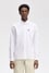 Fred Perry Erkek Regular Fit Cep Detaylı Düz Uzun Kollu Beyaz Gömlek M5516-100
