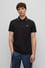 HUGO Erkek Kısa Kol  Polo Yaka Yaka Ve Kol Uçları Renkli Şerit Kapama Siyah Polo Yaka T-Shirt 50467344-002