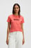HUGO Kadın Marka Logolu Kısa Kol Yuvarlak Yaka Pembe1 T-Shirt 50501139-638