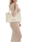 Love Moschino Kadın Geniş Deri Kapitone Desenli Zincir Detaylı Kısa Askı Bej Omuz Çantası JC4145PP1MLA0-110