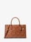 Michael Kors Kadın Baklava Dilim Geniş Deri Kemerli Ayarlanabilir Kayış Kahverengi Omuz Çantası 30S5GETS2L-LUGGAGE