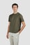 Paul Shark Erkek Yuvarlak Yaka Normal Kalıp %100 Pamuk Kısa Kollu Yeşil T-Shirt 25411006-089
