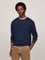 Tommy Hilfiger Erkek Marka Logolu Uzun Kollu Rahat Mavi Kazak MW0MW36723-0GY