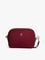Tommy Hilfiger Kadın Ayarlanabilir Omuz Askılı TH Monogram Logolu Bordo Omuz Çantası AW0AW17704-VLP