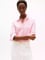 Tommy Hilfiger Kadın Gömlek Yaka Düğme Kapama Uzun Kol Slim Fit Pembe Gömlek WW0WW43528-0D7