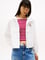 Tommy Hilfiger Kadın Göğüste Tommy Rozeti İki Bel Cebi Kapşonlu Beyaz Ceket DW0DW20672-YBL