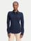 Tommy Hilfiger Kadın Gömlek Yaka Düğme Kapama Uzun Kol Slim Fit Lacivert Gömlek WW0WW43528-C1G