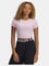Under Armour Kadın Pamuklu Kısa Kollu Düz Crop Pembe T-Shirt 6000264-647