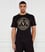 Versace Erkek Regular Fit Logo Baskılı Kısa Kollu Siyah-Altın T-Shirt 78GAHT01CJ00T-G89