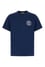 Versace Erkek Bisiklet Yaka Kısa Kol Versace Yazı ve Desenli Lacivert T-Shirt 78GAHE07CJ00E-283