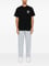 Versace Erkek Bisiklet Yaka Kısa Kol Versace Yazı ve Desenli Siyah T-Shirt 78GAHE07CJ00E-899