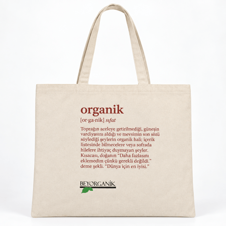 Beyorganik Organik Baskılı Bez Çanta
