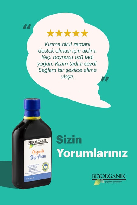 Organik Bey-Atom 260gr (PESTİSİT VE AĞIR METAL ANALİZLİ)