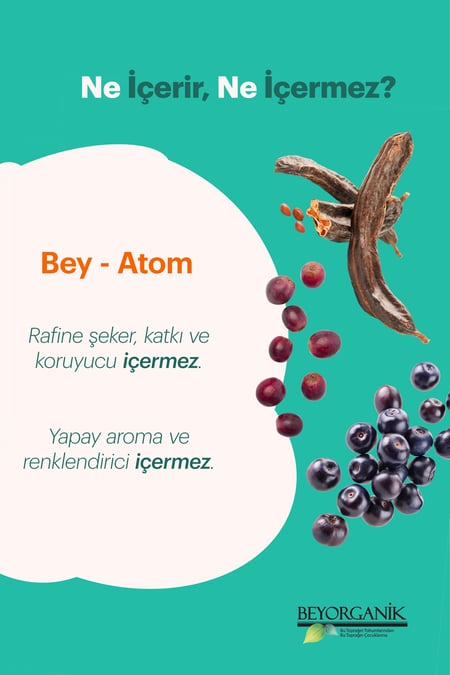Organik Bey-Atom 260gr (PESTİSİT VE AĞIR METAL ANALİZLİ)