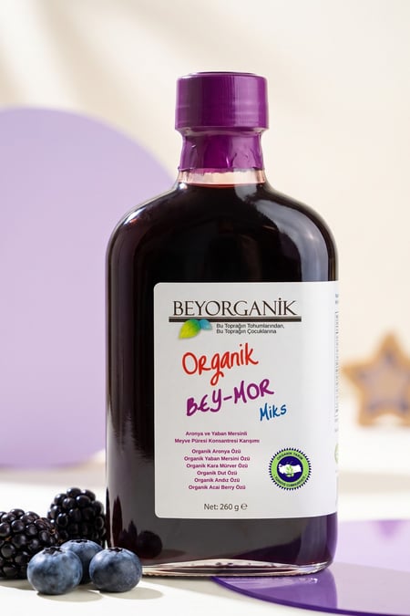 Organik BEY MOR Mix 260gr               (PESTİSİT VE AĞIR METAL ANALİZLİ)    