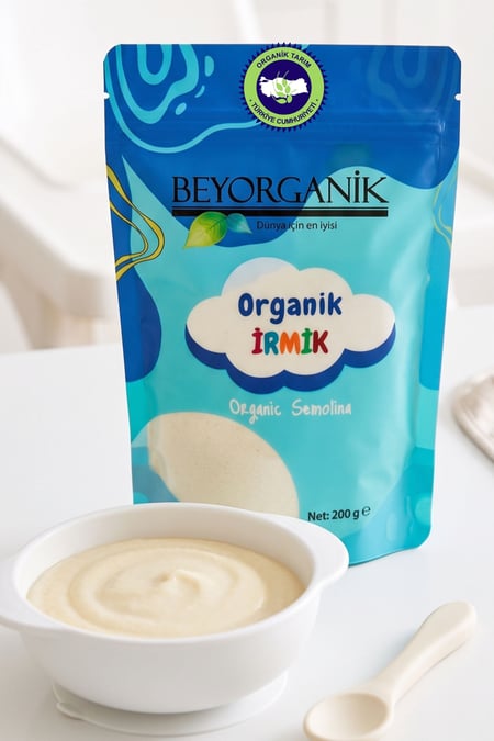 Organik İrmik 200gr (Pestisit ve Aflatoksin Analizli)