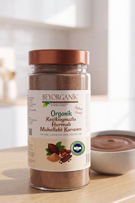 Organik Keçiboynuzlu Hurmalı Muhallebi Karışımı 250gr