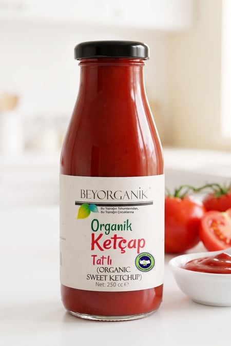 Organik Ketçap Tatlı 250cc (PESTİSİT ANALİZLİ)