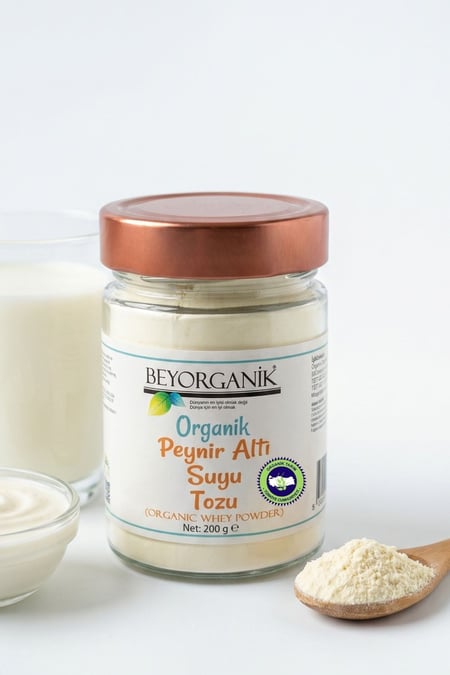 Organik Peynir Altı Suyu Tozu 200gr (PESTİSİT ANALİZLİ)