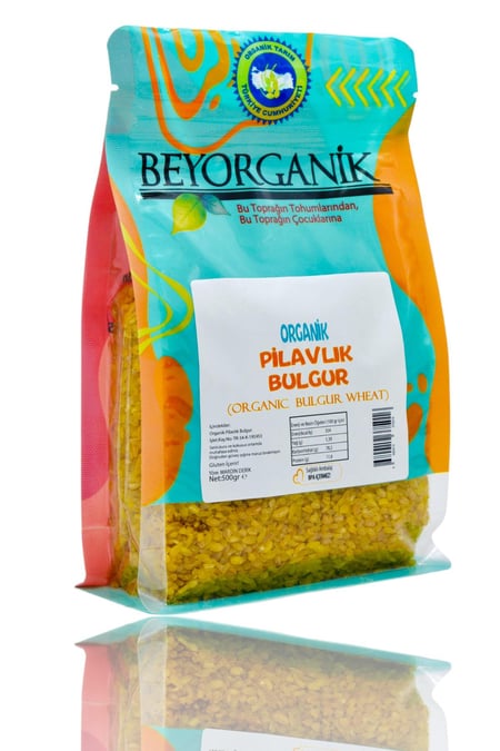 Organik Pilavlık Bulgur 500gr   (Pestisit ve Aflatoksin Analizli)