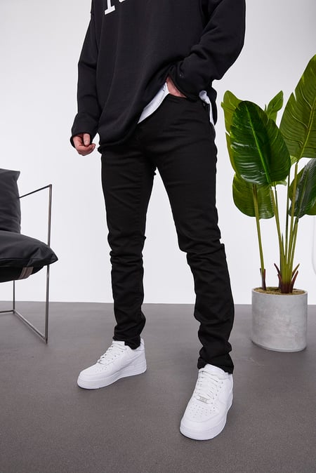 3828 Slim Fit Siyah Jean