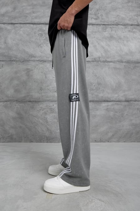 Füme Ynzay-3 Yazılı Baggy Eşofman Altı