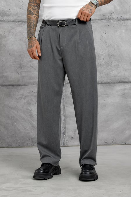 Gri JGGR BAGGY KUMAŞ PANTOLON