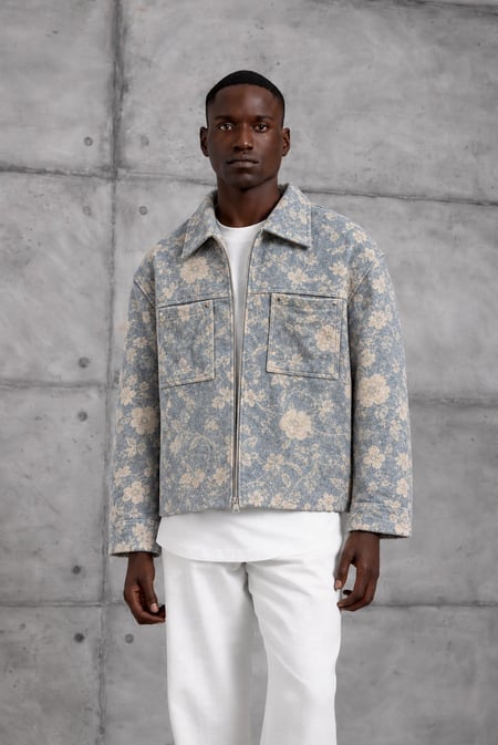 Haki DESENLİ OVERSIZE CEKET