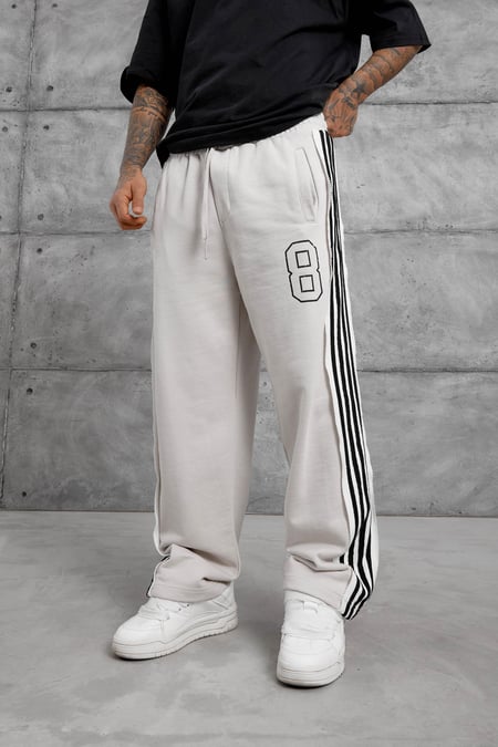Krem 8 BASKILI BAGGY EŞOFMAN ALTI