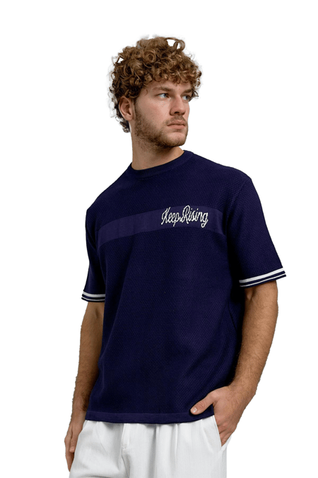 Lacivert DP BİSİKLET YALA TRİKO TSHIRT