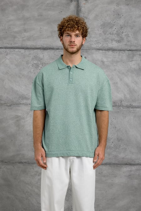 Mint Yeşili DP YAKA DÜĞME POLO TSHIRT