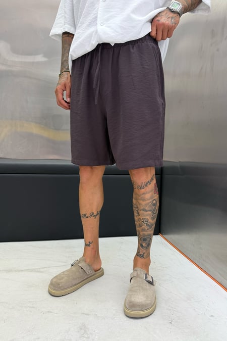 Mürdüm MODAL KUMAŞ OVERSIZE ŞORT