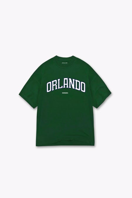 Orlando Yazılı Yeşil Tshirt