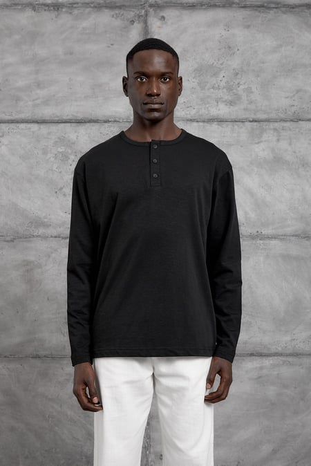 Siyah DÜĞMELİ OVERSIZE SWEATSHIRT